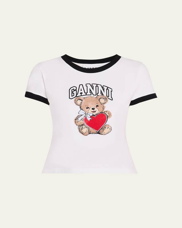 Basic Jersey Short-Sleeve Bear T-Shirt